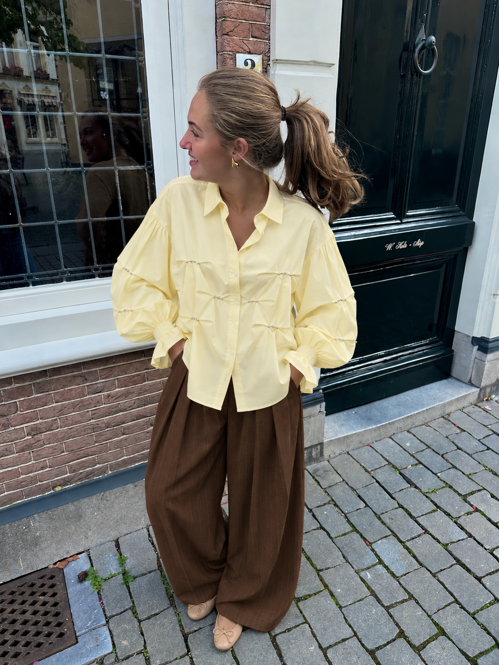 Mori blouse geel