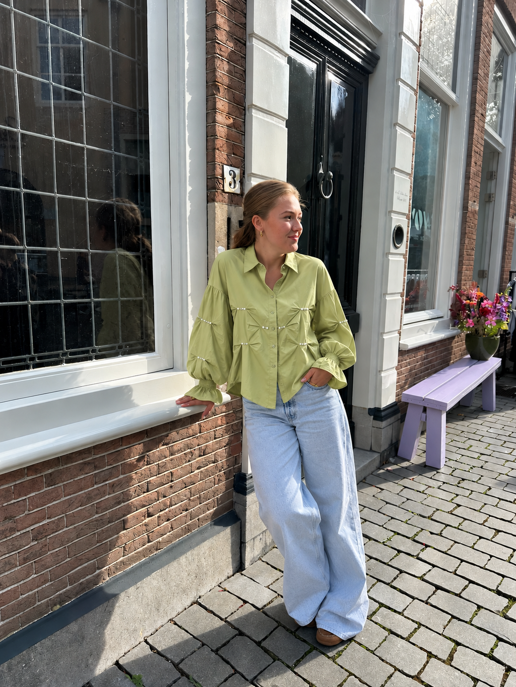 Mori blouse groen