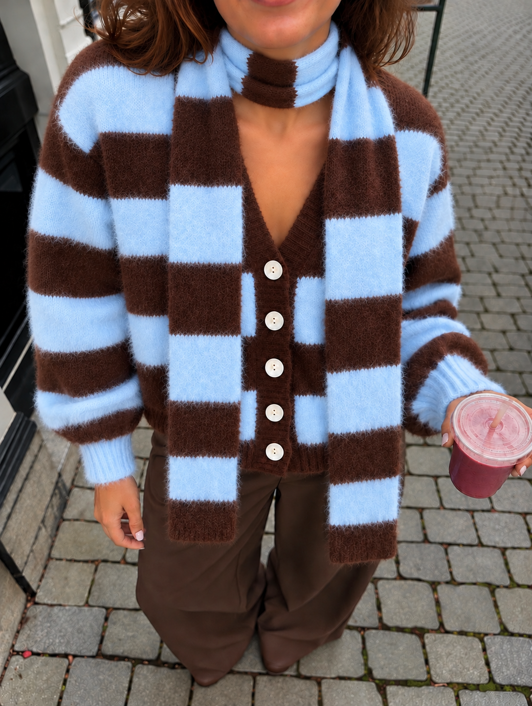 Mia vest blauw