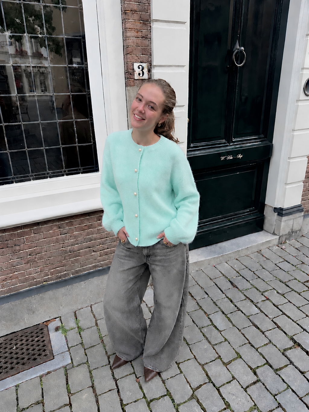 Moma vest blauw