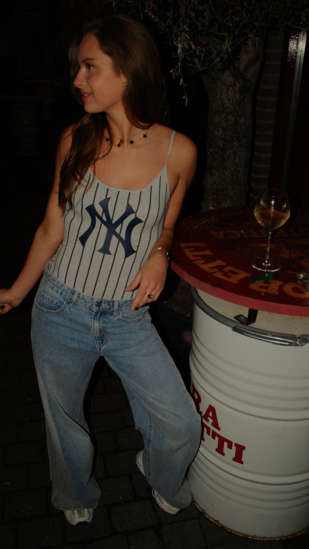 Half/half jeans