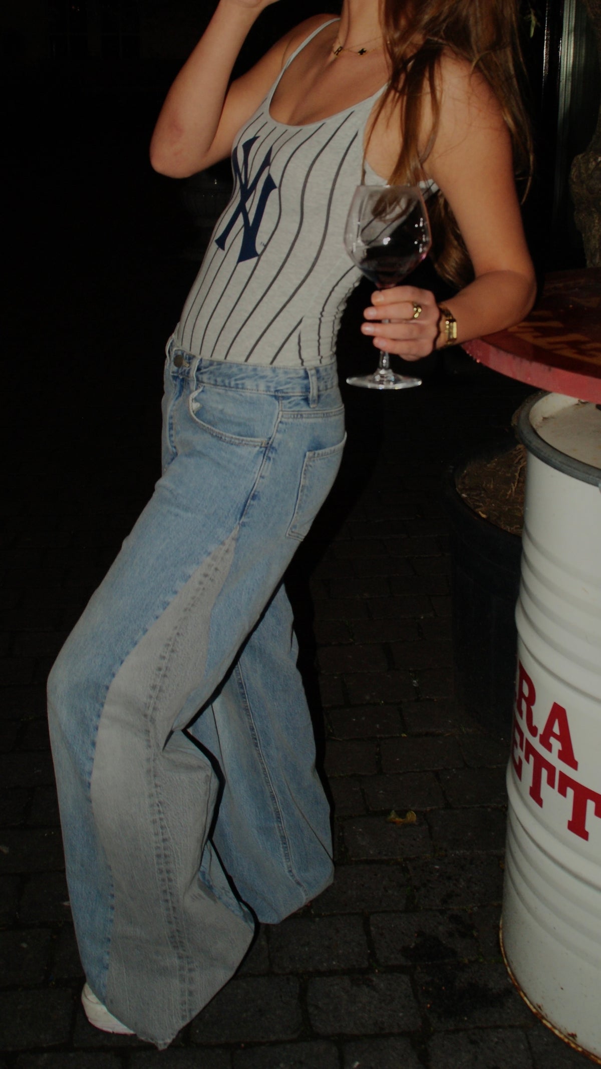Half/half jeans